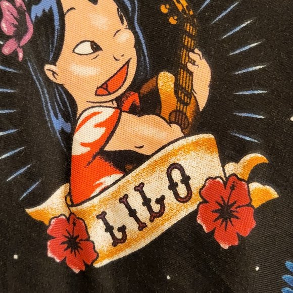 Torrid Size 3 (22/24W) Disney Lilo & Stitch Tattoo Handkerchief Skater Dress NWT - Picture 12 of 13